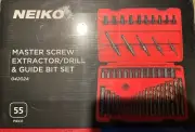 Neiko Master Screw Extra/drill 55 Piece And Guide Bit Set. SEALED FREE SHIPPING