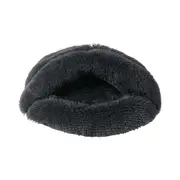 Charlie's Shaggy Fur Faux Igloo Cat Cave Bed Charcoal 60x50cm