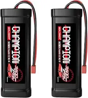 GOLDBAT 3600mAh 7.2V NiMH Battery with Deans Connector for RC Car RC Truck LOSI Associated HPI Kyosho Tamiya Hobby (2 Pack)