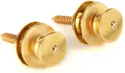 Loxx Strap Lock System for Guitar and Bass - Gold (5-pack) Bundle