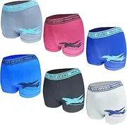 [MRCC] Pack of 6/12 Boys' Boxer Shorts, Briefs, Underwear, Retro Pants, Knickers, 10010, Pack of 6 Model 9, 10-12 Years