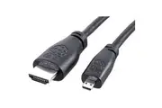 Raspberry Pi Official 2M Black Cable Micro-HDMI to Standard HDMI (type A) for