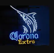 Coronna Extra Swordfish Neon Beer Sign Restaurant Lamp Pub Custom Gift 16"x20"