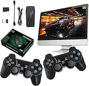 Unokit 2025 New Retro Wireless Game Controller, 4K HDMI Output, Plug & Play TV Video Gaming Stick, Classic Games and 9 Emulators, Upgrade Dual 2.4G Wireless Controllers-64G