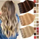 HOT SALE Real Remy One Piece Human Hair Extensions Clip In 3/4Full Head THICK US