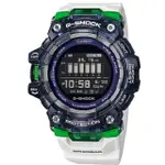 G-SHOCK CASIO / GBD-100SM-1A7 / 卡西歐 運動 藍牙 半透明 電子 橡膠手錶 白綠色 48MM