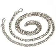 Purse Strap 120cm Metal DIY Handmade Detachable Straps Aluminum Bag Chain Replacement Parts Accessories for Hand-Woven Shoulder Handbag Straps