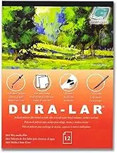 Grafix Dura-Lar 004” Film Coated to Accept Water Based Mediums, Perfect for Watercolor, Planning Compositions, Painting Surfaces or Printmaking, 9 x 12, Wet Media, 12 Count