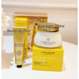 Loccitane Immortelle 青春手部和身體乳液套裝