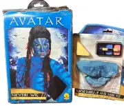 Avatar Wig Neytiri Adult Halloween Accessory RUBIES And Navi Makeup & Nose Kit
