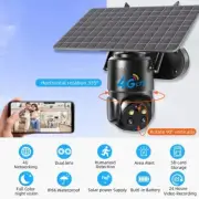 4G SIM Card Camera Solar Powered Security PTZ Construction Site Phone View