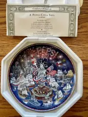 Franklin Mint "A Pepsi Cola Sail" Pepsi Collector Plate with certificate