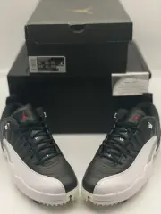 NIKE AIR JORDAN XII 12 LOW RETRO 12 GOLF "PLAYOFF" BLACK SZ 10 [DH4120-010]