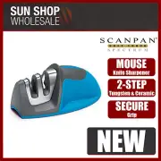 100% Genuine! Scanpan Soft Touch Spectrum Mouse Knife Sharpener Blue!