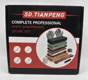 Whetstone Knife Sharpening Stone Kit - Professional Knife Sharpener Stone Set...