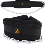 Dip Belt for Weightlifting, Weight Belt with 36 Inches Steel Chain for Pull Ups