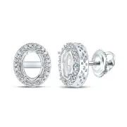 1/6CT-Diamond 2 1/2CT-OVAL EARRING