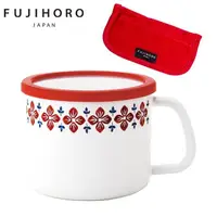 在飛比找momo購物網優惠-【FUJIHORO 富士琺瑯】酷卡系列 圓形有耳琺瑯方便鍋1