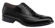 Men's Johnston & Murphy Duvall Wingtip Oxfords, 20-7545 Sizes 8-13 Black Calfski
