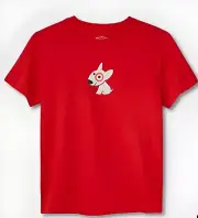 Wondershop Kids Red Target Bullseye Dog Sleepwear Short Sleeve Shirt L 10/12 New