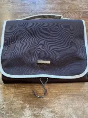 Yankee Candle Tri-Fold Multi Compartment Travel Bag Brown Hanging Storage