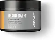 MANSCAPED® Beard Balm, Styling Pomade with Shea Butter, Coconut Oil & Beeswax Moisturizes, Softens, Strengthens & Shines Beards, Mustaches & Facial Hair, (57 g)