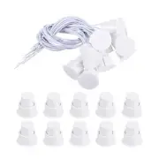 Magnetic Reed Switch, 10 Pack NC Door Sensor Window Contact Switch, White