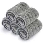 Bulletproof Microfiber Mop Replacement Heads - 5 Pack Washable Pads for Floor...