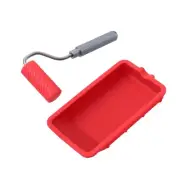 Portable Paint Roller Brush set with Silicone Tray for Smooth Applications