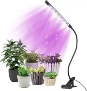 zolyet Grow Light for Indoor Pl 21 s Pla G g Light 10 Dimmable Levels 3/9/12H Timer 3 Lighting Modes Compact Growth Lamp for Pl Flowers Vegetables Black