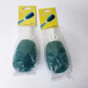2 New Replacement Quirky Groove Glass Sponge Refills Green