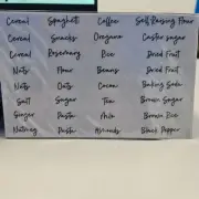 Pantry Labels (64 labels per pack). Black writing, clear label. Adhesive.