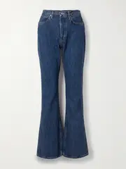 [RE/DONE] RE/DONE - The Riding Jean High-rise Flared Jeans - Mid denim - 25 25 Blue