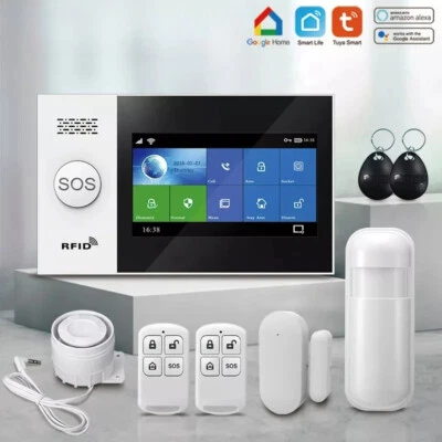 4G Tuya Wireless Home Security With Motion Detector Sensor Burglar Alarm System