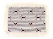French Poodle Tapestry Placemat,2x,Pink Poodle in Black Sweater,Crochet LaceEdge