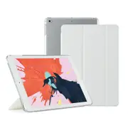 MCC iPad 10.2 2020 9th Gen Tri-Fold Smart Cover Semi-Clear Back Case Apple iPad9 [White]