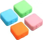 Gogogmee 8Pcs Box Small Medicine Organizer Travel Case Compact Pill Box for Daily Use Color Coded Compartments Portable Medication Storage for Easy Carrying