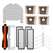 For Robot Vacuum X10 Robotic Vacuum Cleaner Main Side Hepa Filter Mop Cloth Rags Dust Bags Accessor