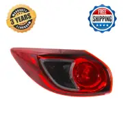 Tail Light Clear & Red Lens Driver Side Outer Halogen For 2013-2016 Mazda CX-5 (for: Mazda)
