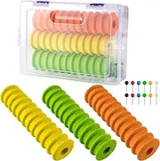 Dr.Fish 3 Pack Fishing Line Storage Holders, Snell Rigs Organizer Leader Tackle Box EVA Foam Lines Spooler Winder with Rigging Spools
