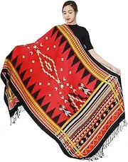 [DANA XU] 100% Pure Merino Wool Extra Large Pashmina Cashmere Scarf Shawl And Wrap For Women Winter Oversized Floral Blanket