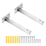 Floating Shelf Bracket,2 Pack 8 Inch Hidden Wall Mounted Shelf Supports