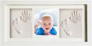 Baby Handprint Footprint Keepsake Kit - Baby Prints Photo Frame for Newborn -...