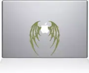 The Decal Guru Demon Wings MacBook Decal Vinyl Sticker - 15" MacBook Pro - Gold