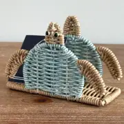 NAUTICA HOME Resin Wicker Serveware Collection TURTLE Napkin Holder BNWT
