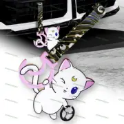 Artemis Moon Anime JDM Ring Tsurikawa Car Train Bus Handle Strap -GR Waves Nylon
