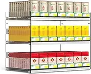 [CARLLEE] Cigarette Display Holder, Wall Mounted Cigarette Rack, Clear Acrylic Automatic Cigarette Pushers, Cigarette Showcases Shelves(75x29x42cm)