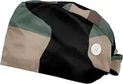 [WOSHJIUK] Working Hat 2 Pack Scrub Caps for Women,Camouflage Badger Dog Dog,Tie Back Cap Adjustable Scrub Hat