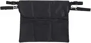 Storage Bag Organizer Wheelchair Chair Black Wear Resistant Oxford Cloth Multiple Pocket Lightweight Portable Tear Resistant Weatherproof Breathable Hanging Rope Adjustable Width