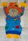 Scarecrow Appliqué Garden Flag 30”x40”